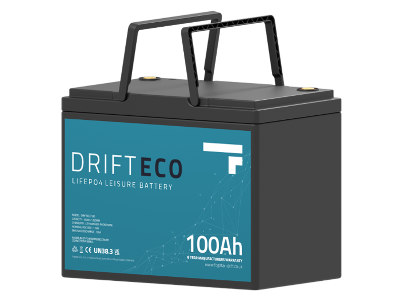 Drift ECO 12V 100Ah Lithium Leisure Battery + Bluetooth