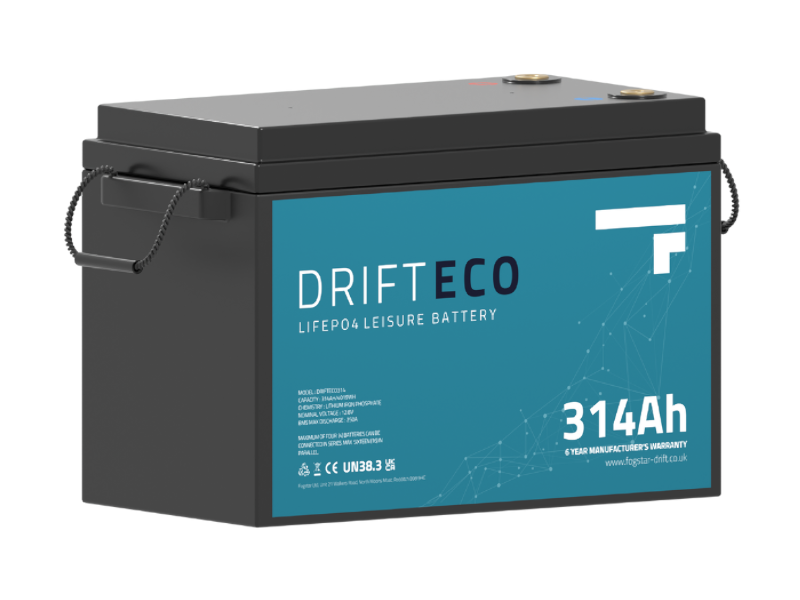 Drift ECO 12V 314Ah Lithium Leisure Battery + Bluetooth