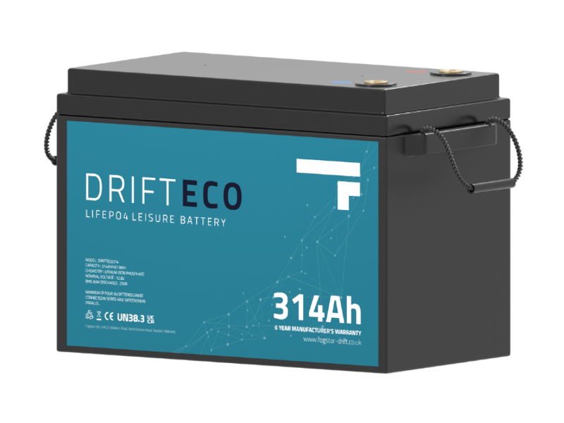 Drift ECO 12V 314Ah Lithium Leisure Battery + Bluetooth