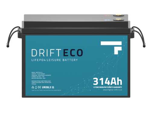 Drift ECO 12V 314Ah Lithium Leisure Battery + Bluetooth